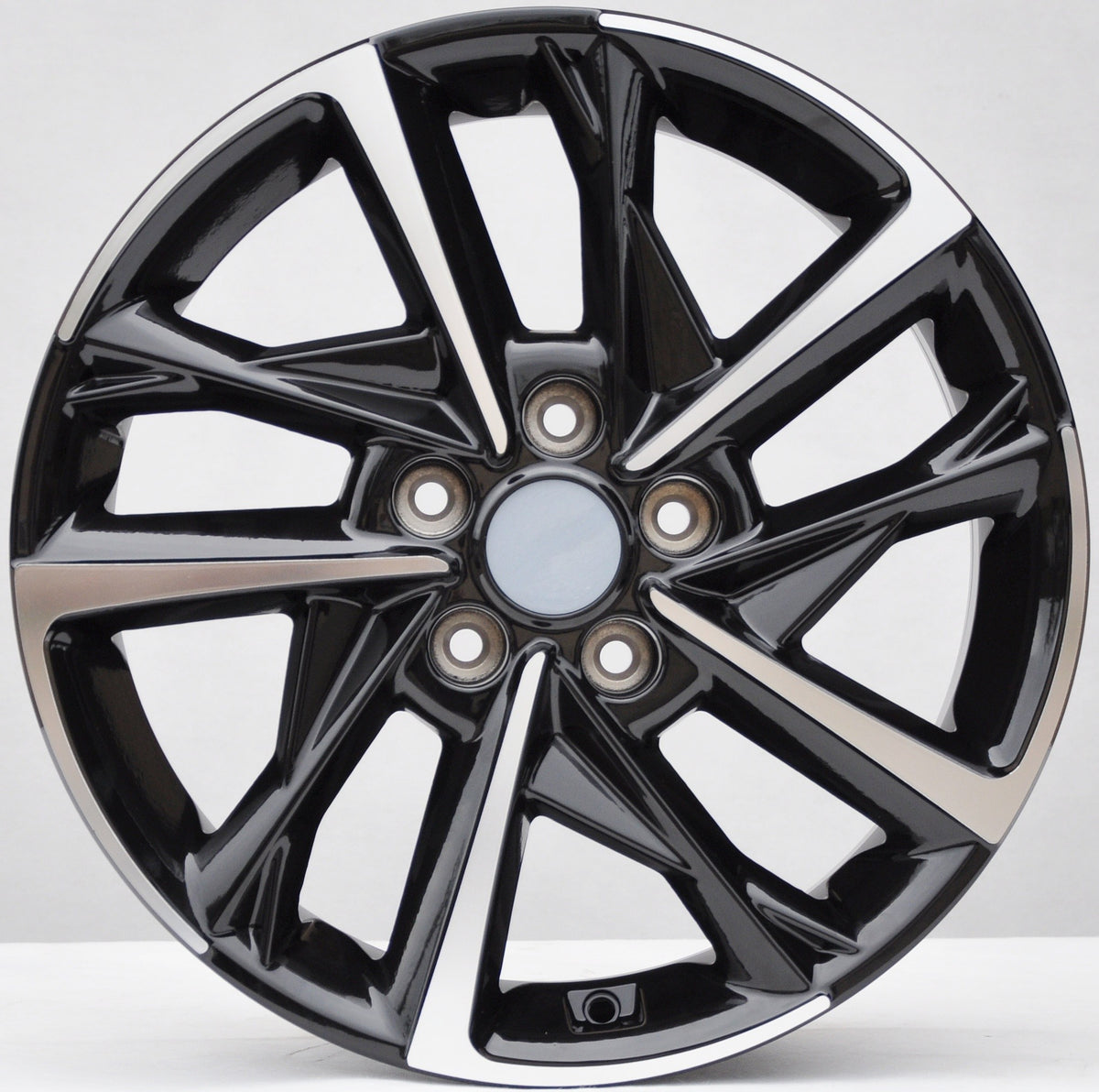 PDW 3535 Alufælge 17" 7J 5x114.3 ET51 – Poleret/sort (sæt á 4)