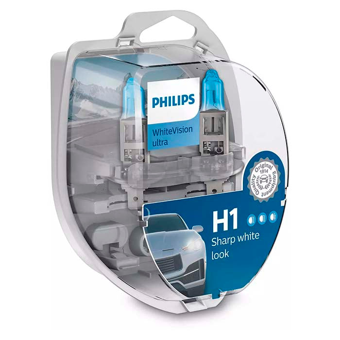 Philips WhiteVision Ultra H1/W5W 12V - Sæt