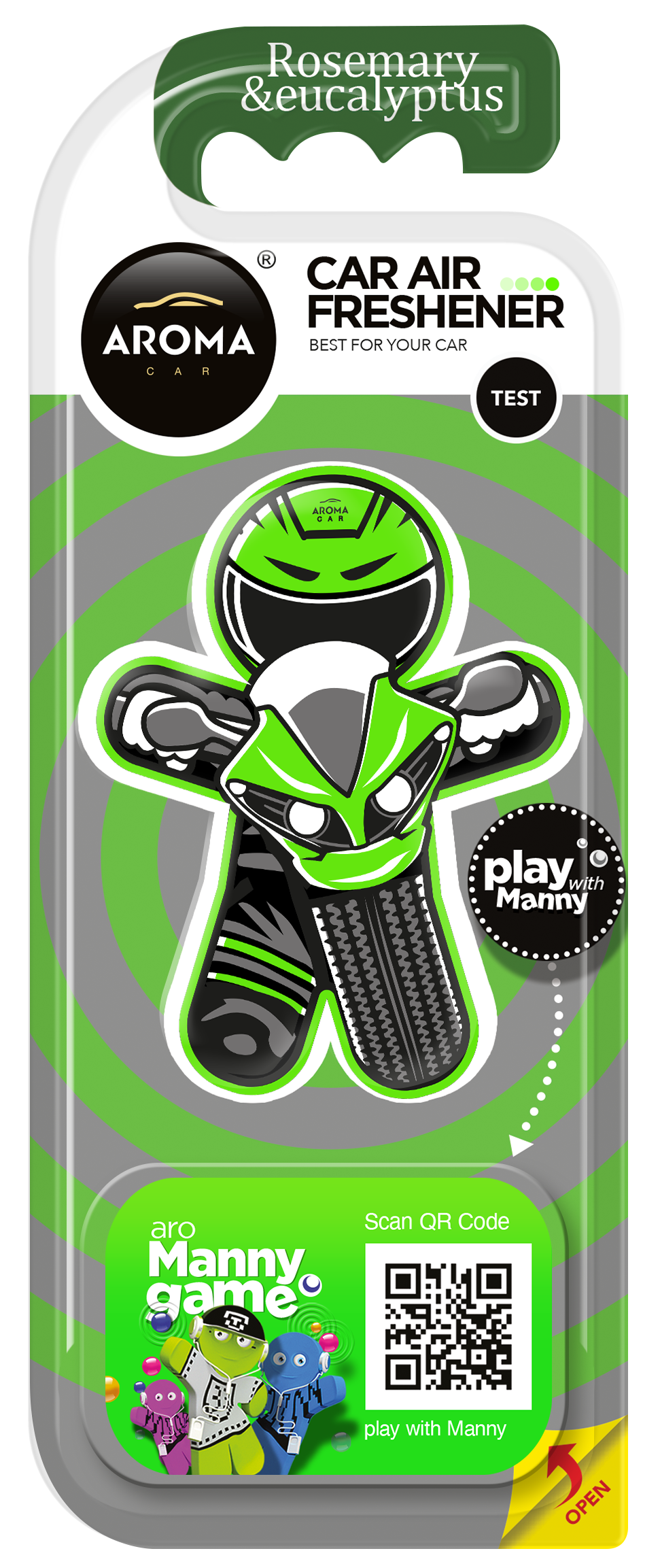 AromaCar Manny Biker Rosemary