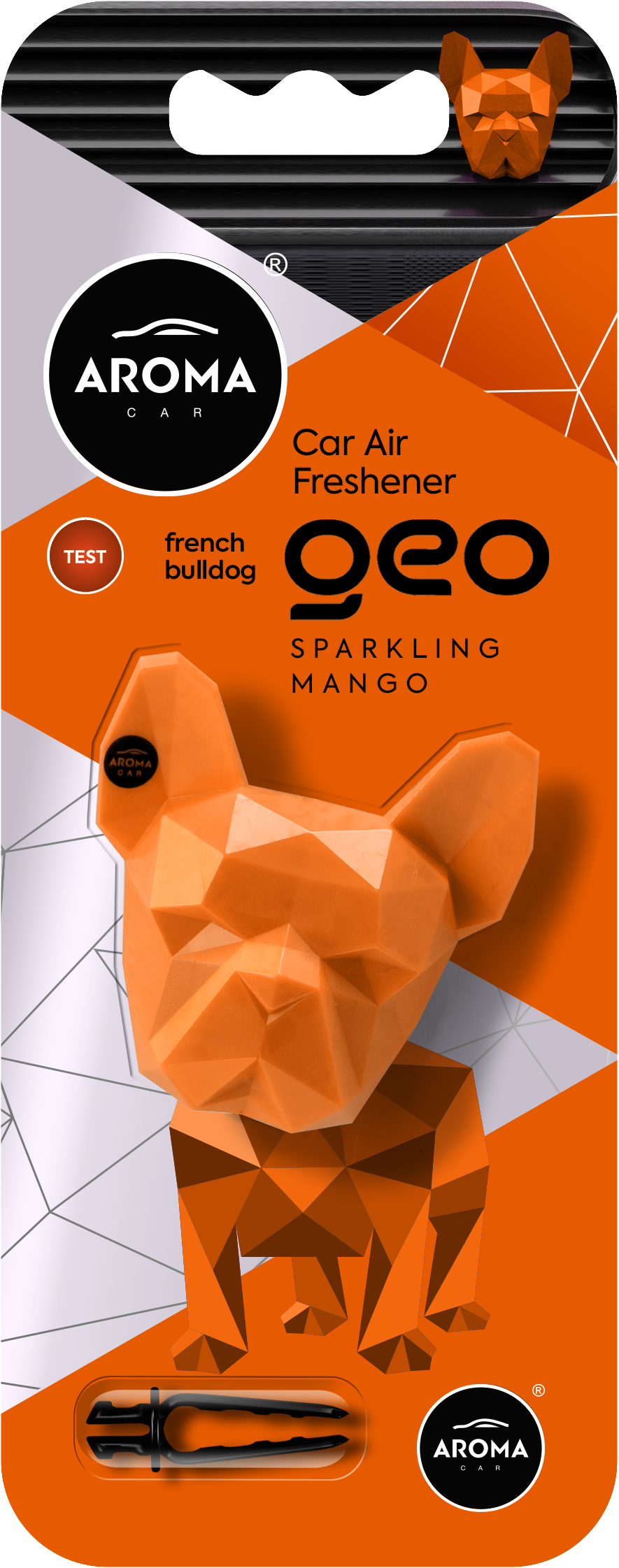 AromaCar Geo 3D Dog Sparkling Mango