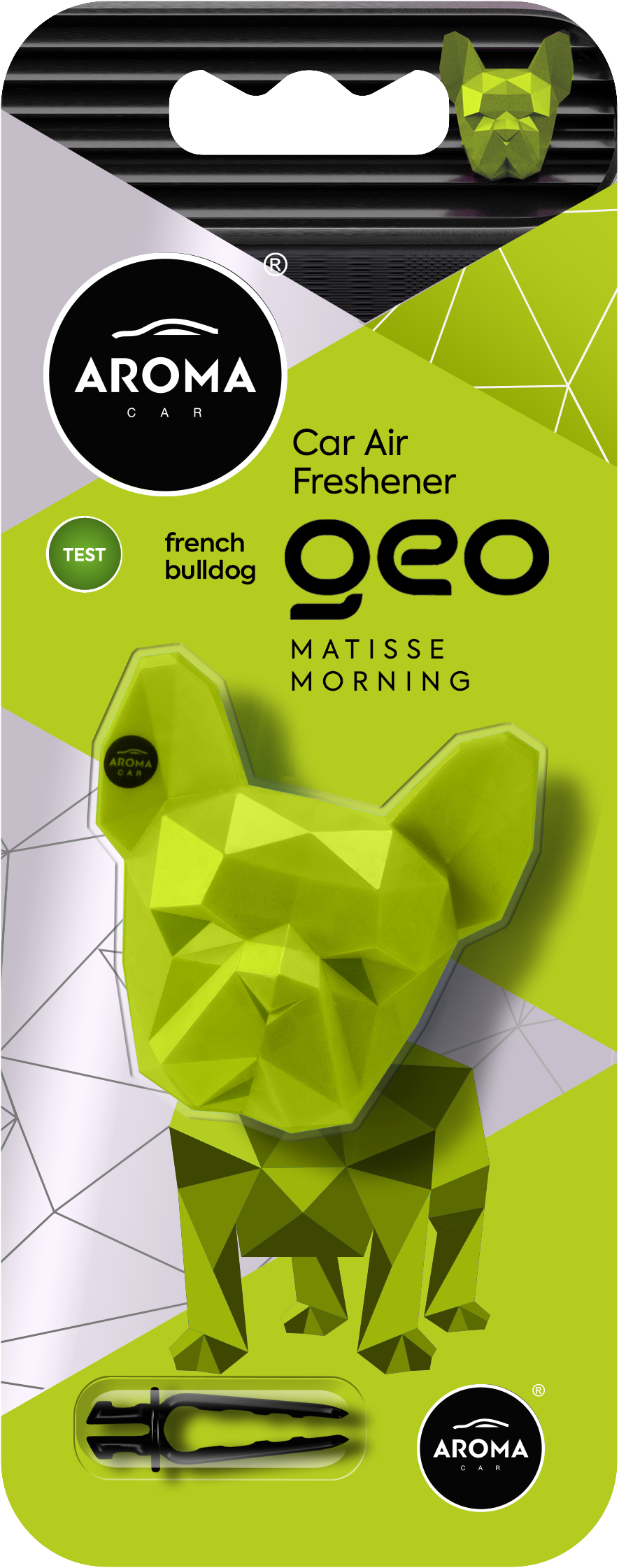 AromaCar Geo 3D Dog Matisse Morning