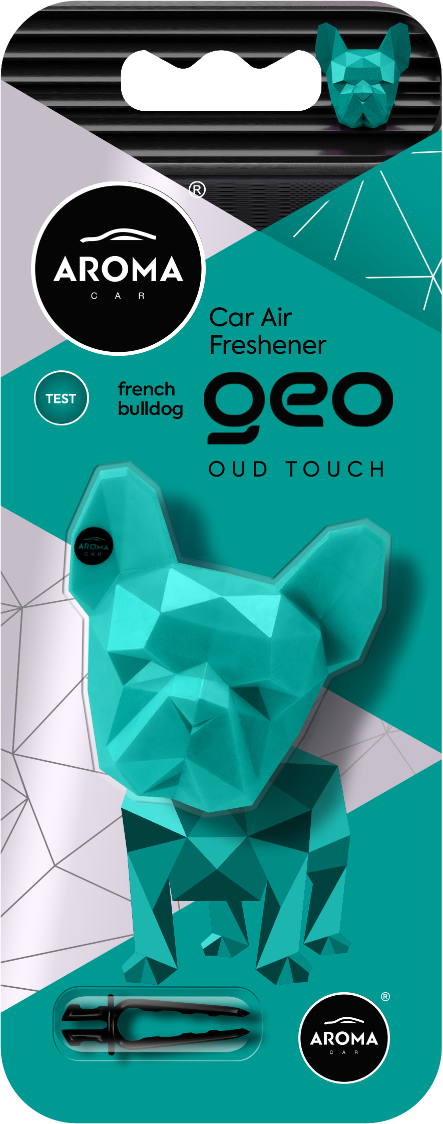 AromaCar Geo 3D Dog Oud Touch