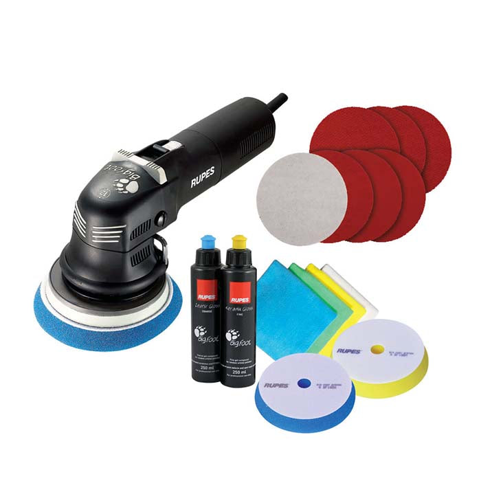 Rupes Duetto LHR12E BigFoot – Dual Action Polermaskine, STN Kit (Ø125 mm, 12 mm udsving)