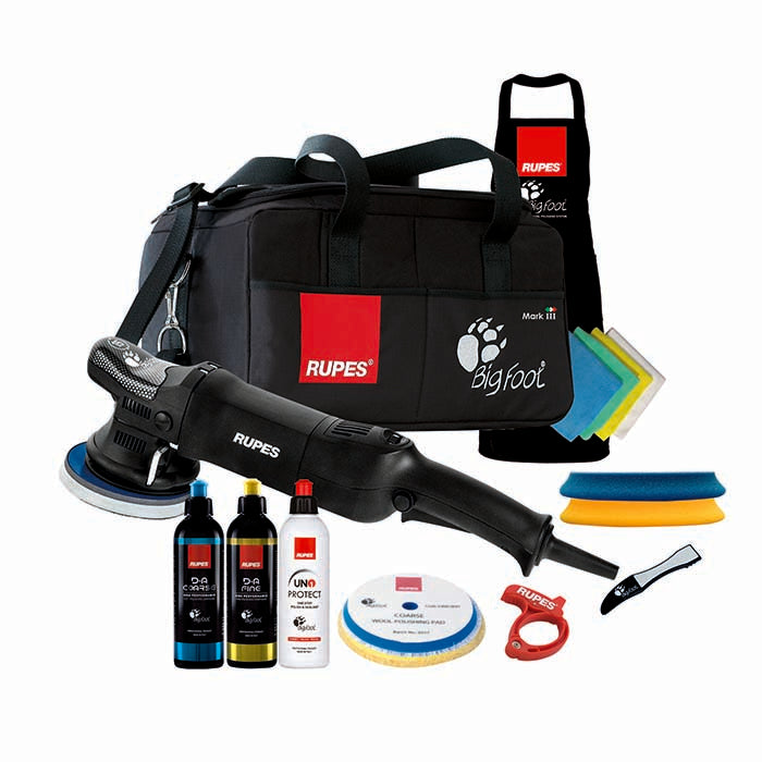 Rupes LHR15ES BigFoot – Dual Action Polermaskine, LUX Kit (Ø125 mm, 15 mm udsving)