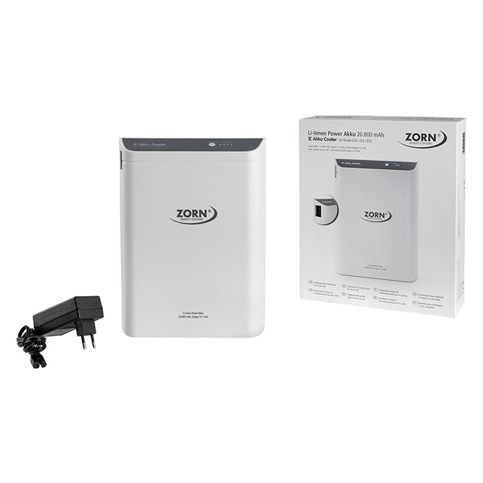 ZORN 25L elektrisk køleboks 12/230V ink. batteri 7,8 Ah