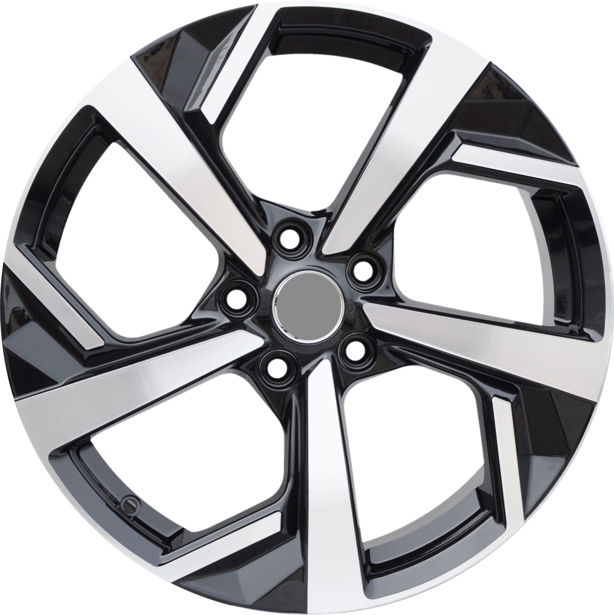 PDW 5372/173 Alufælge 16" 5x114.3 ET40 – Poleret/sort (sæt á 4)