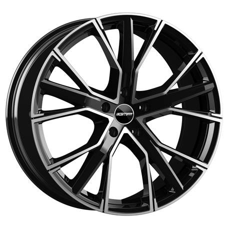 GMP Italia GUNNER Alufælge 20" 5x112 ET25 – Poleret/sort (sæt á 4)