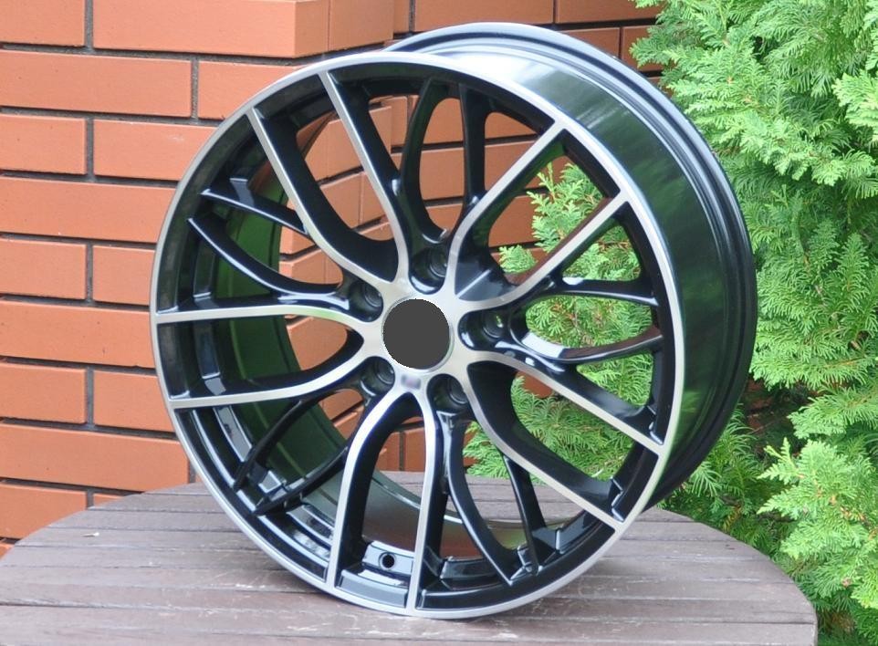 PDW 796 Alufælge 18" 5x120 ET34 – Poleret/sort (sæt á 4)