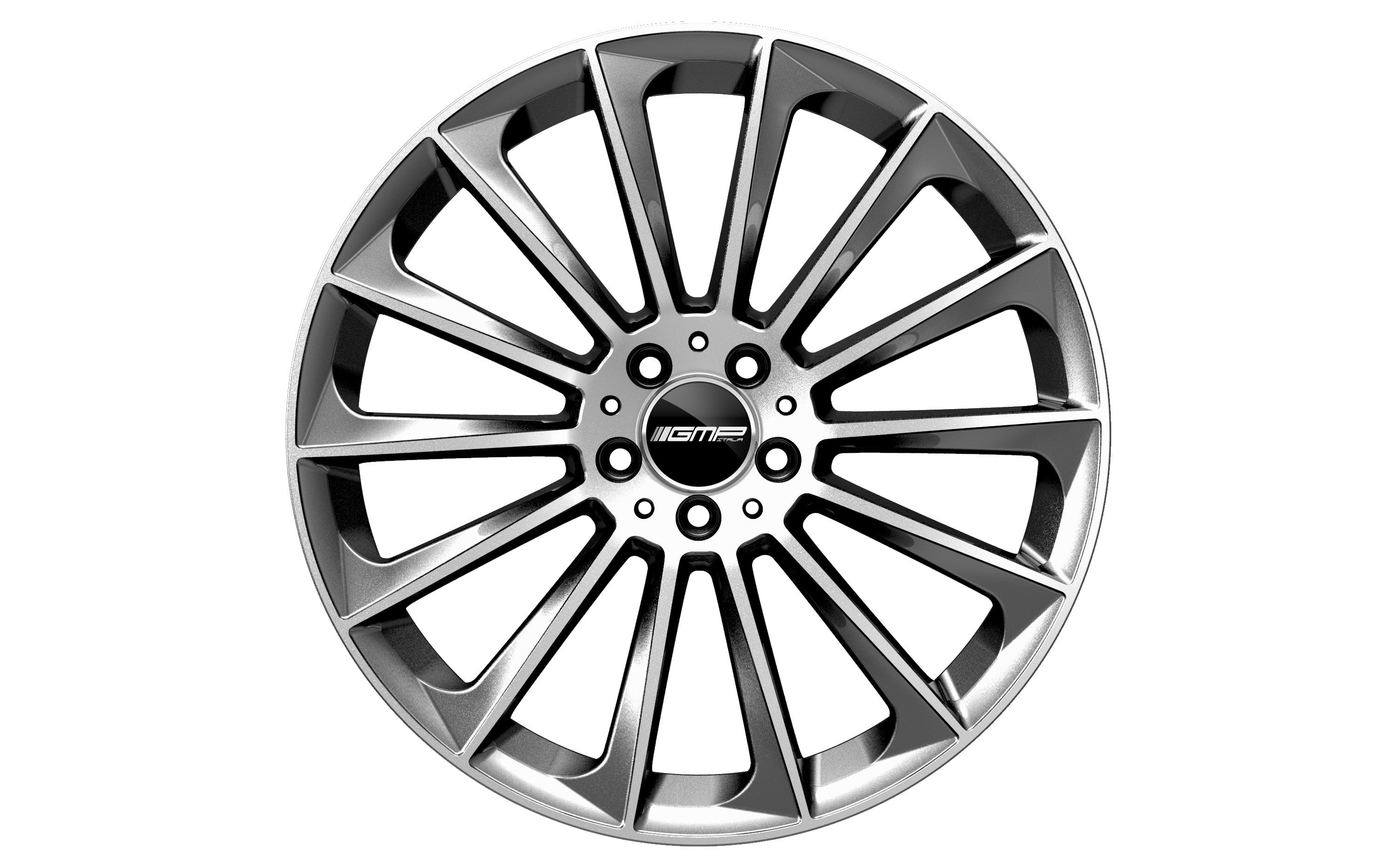 GMP Italia STELLAR Alufælge 17" 5x112 ET45 – Poleret/grafit (sæt á 4)