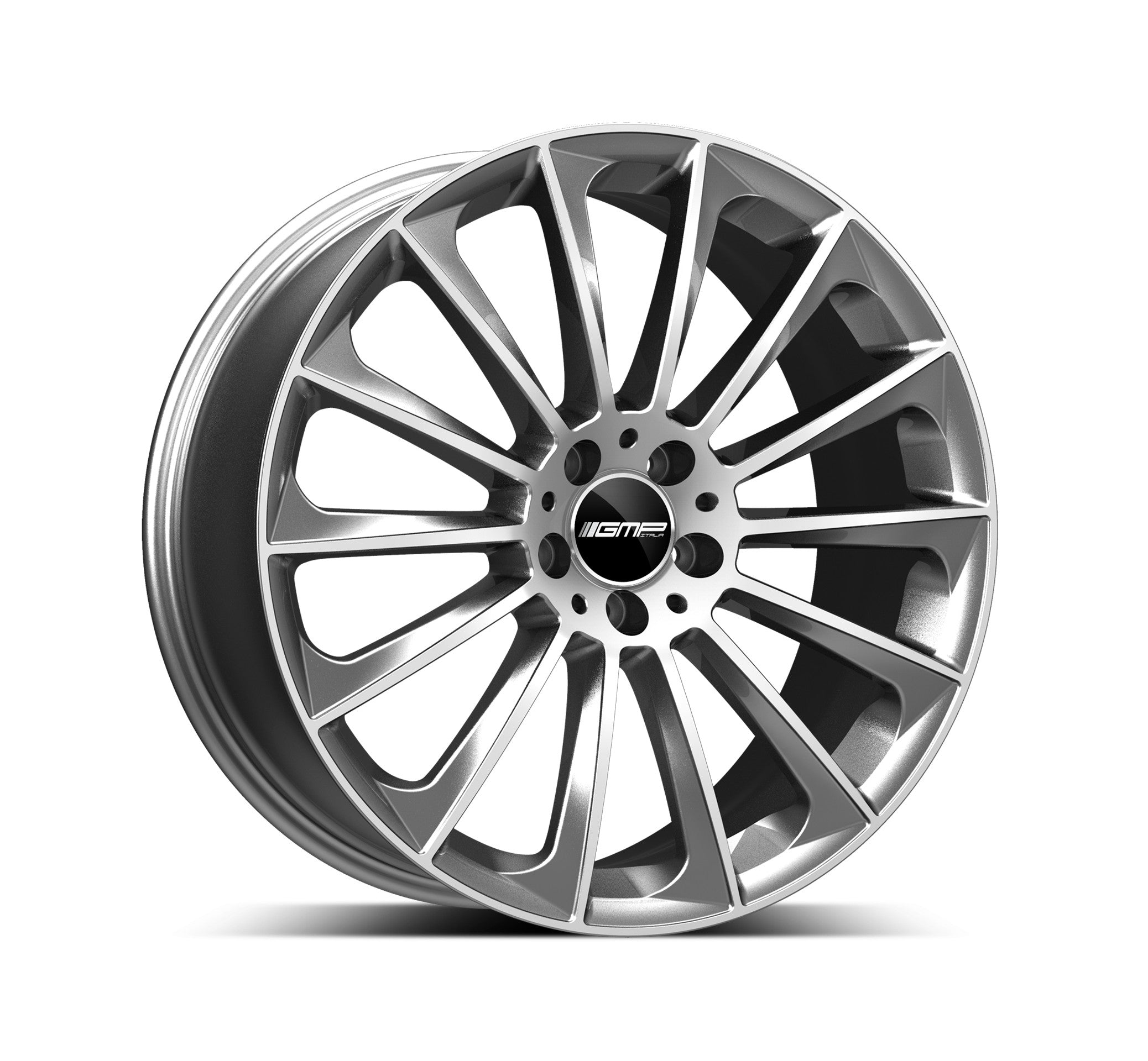 GMP Italia STELLAR Alufælge 17" 5x112 ET45 – Poleret/grafit (sæt á 4)