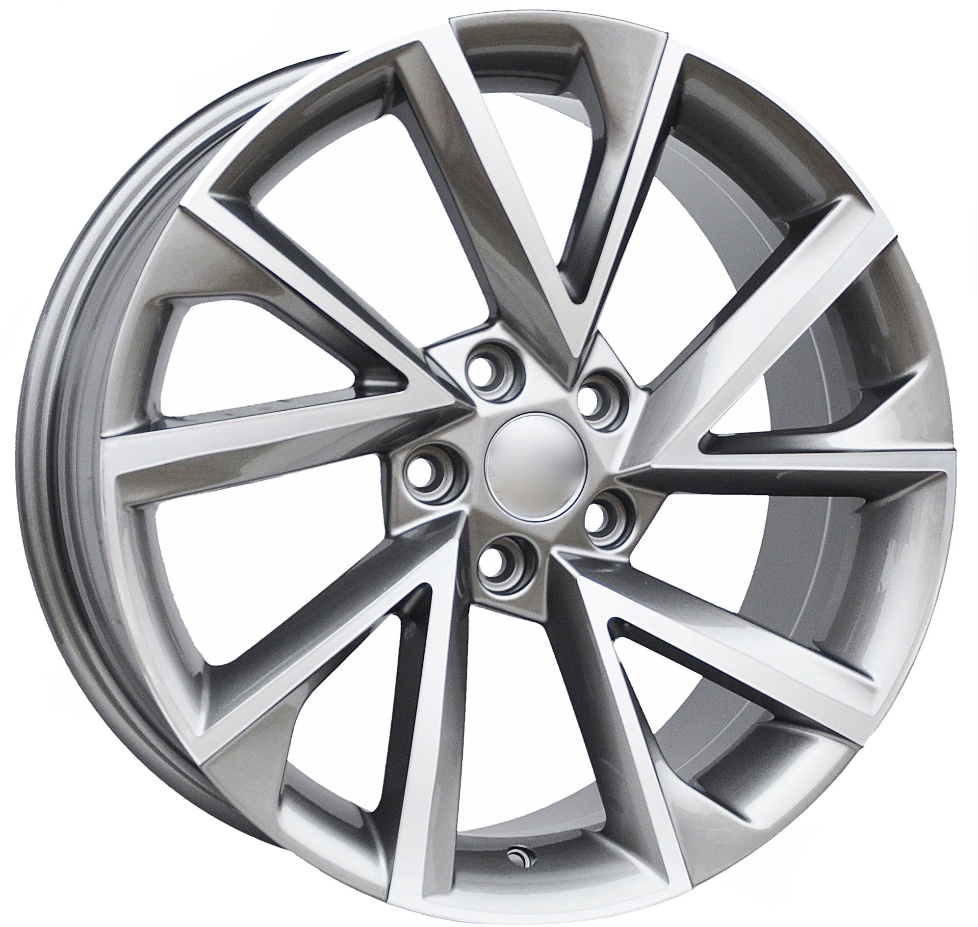 PDW 181 Alufælge 18" 5x112 ET43 – Poleret/grafit (sæt á 4)