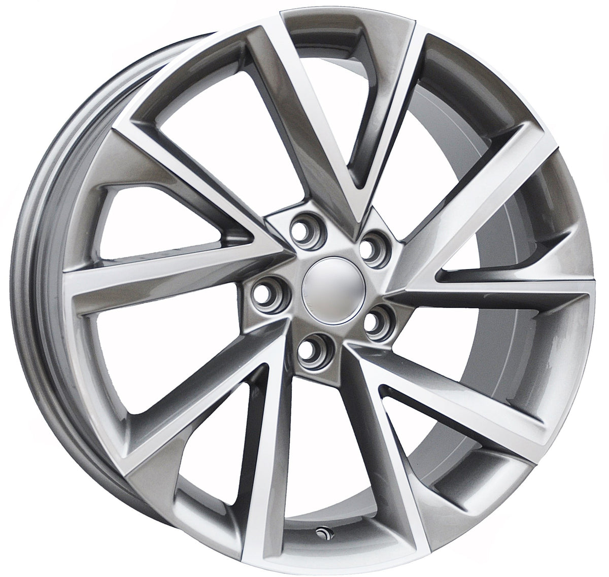 PDW 181 Alufælge 18" 7,5J 5x112 ET43 – Poleret/grafit (sæt á 4)