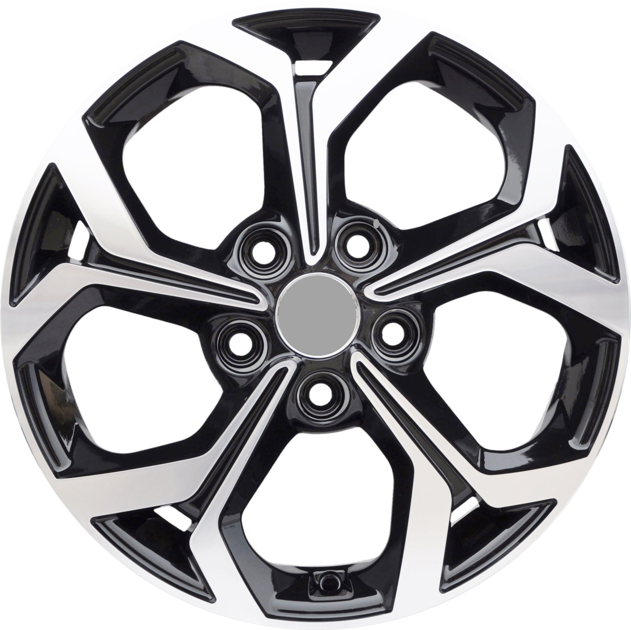 PDW 175 Alufælge 16" 5x114.3 ET46 – Poleret/sort (sæt á 4)