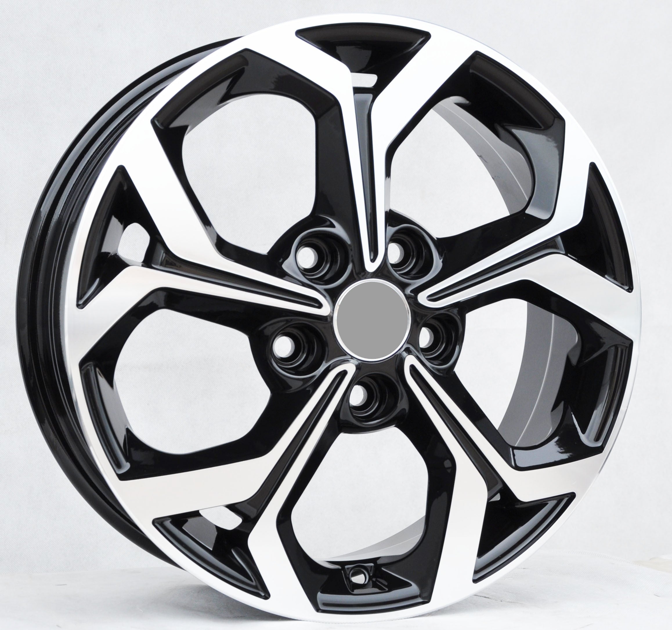 PDW 175 Alufælge 16" 5x114.3 ET46 – Poleret/sort (sæt á 4)