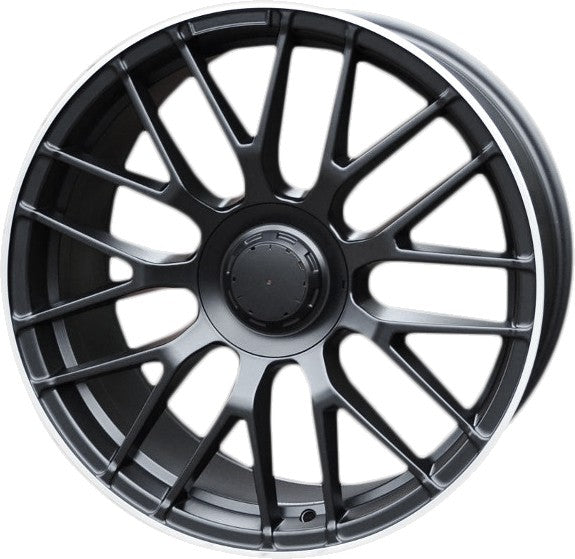 PDW 1258 Alufælge 18" 5x112 ET43 – Poleret/sort mat (sæt á 4)