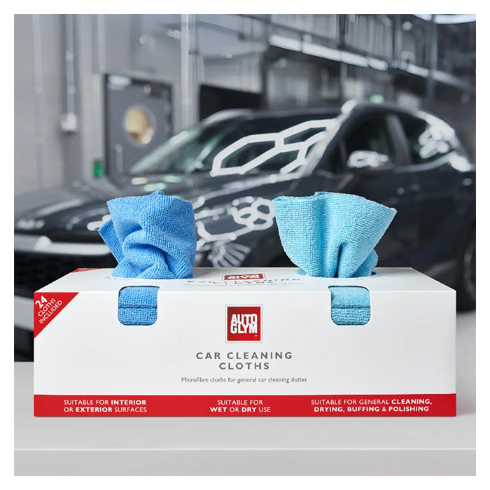 Autoglym Mikrofiberklude i kasse 250gsm 32x32cm 24 stk