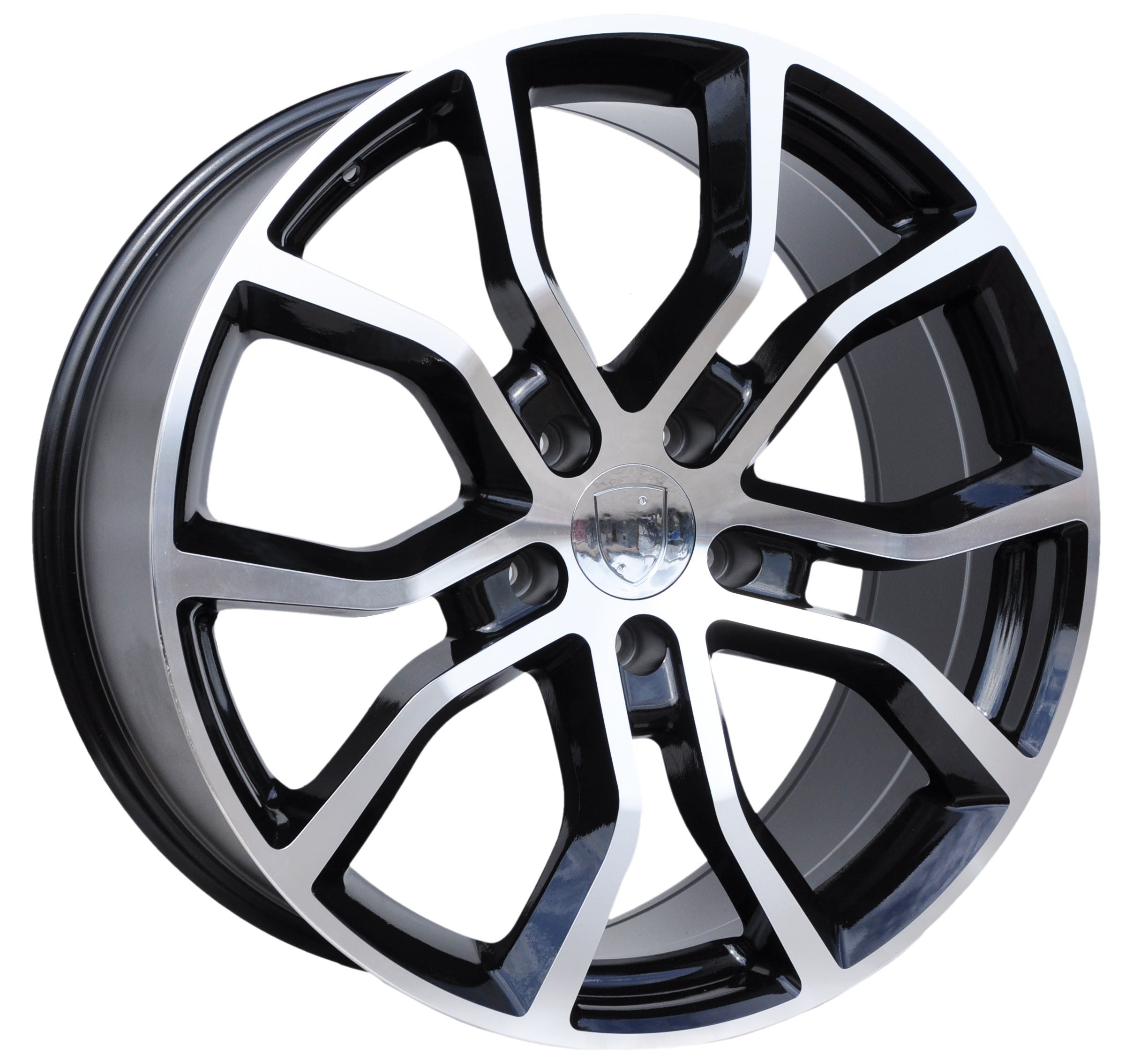 PDW 5362 Alufælge 21" 5x130 ET46 – Poleret/sort (sæt á 4)