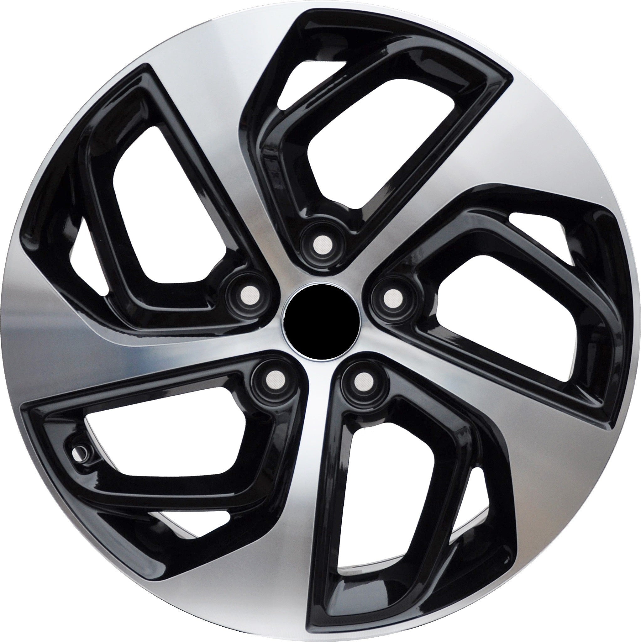 PDW 1278 Alufælge 19" 5x114.3 ET53 – Poleret/sort (sæt á 4)