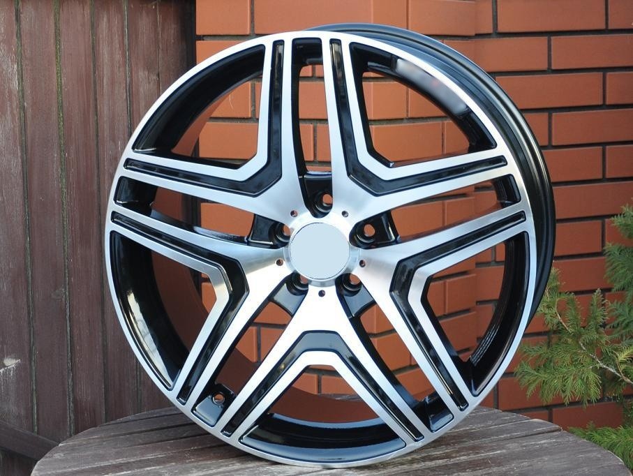 PDW 206/157 Alufælge 19" 5x112 ET43 – Poleret/sort (sæt á 4)