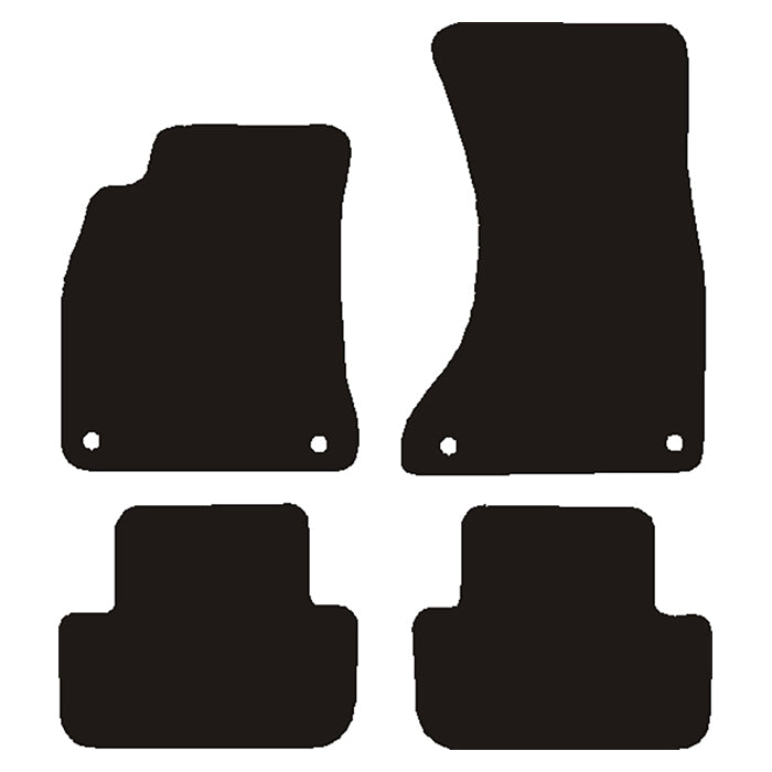 Velour måtter Audi A4 4d B8 2008-2015