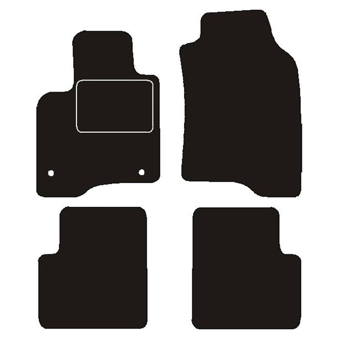 Velour måtter Fiat Panda 2012- u. måttelås
