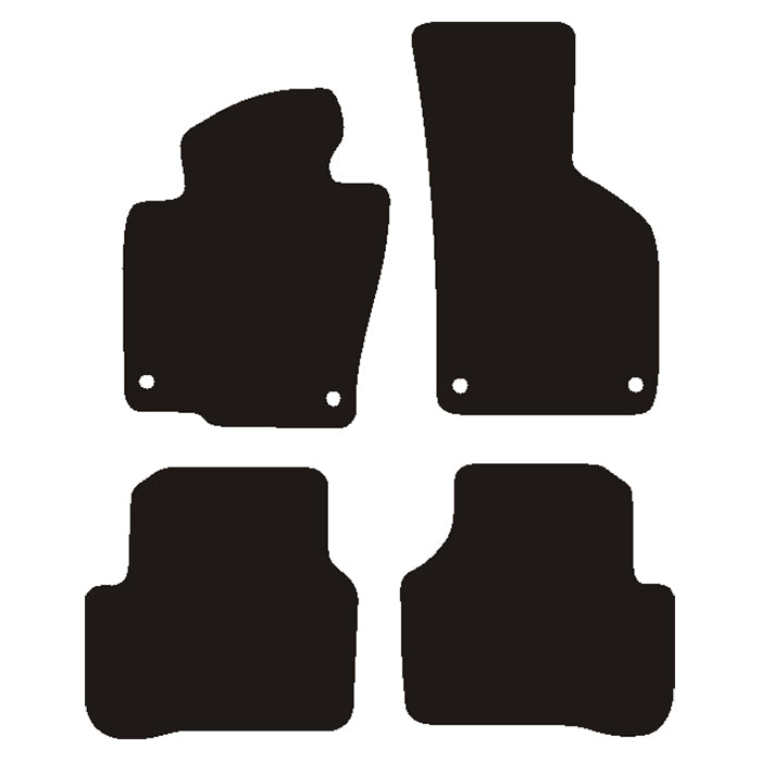 Velour måtter VW Passat CC 2008-2012