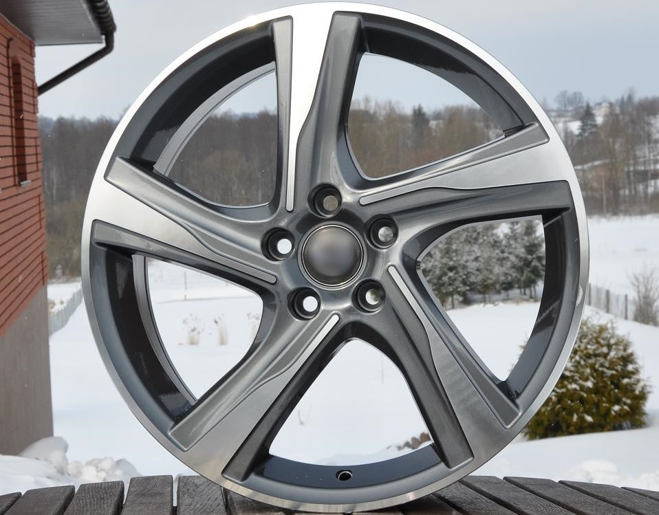PDW 115 Alufælge 18" 5x108 ET49 – Poleret/grafit (sæt á 4)