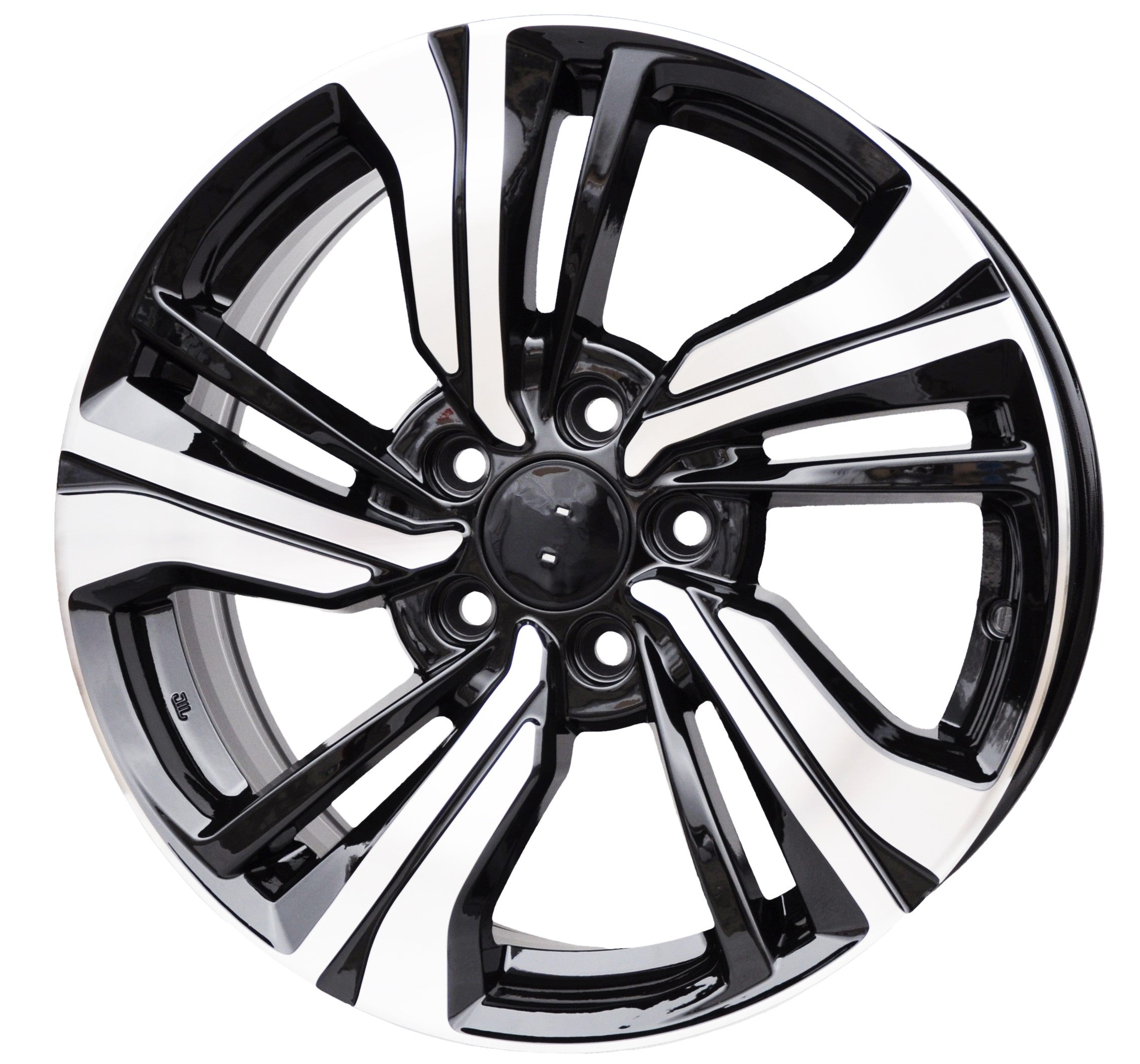 PDW 5385 Alufælge 17" 5x114.3 ET45 – Poleret/sort (sæt á 4)