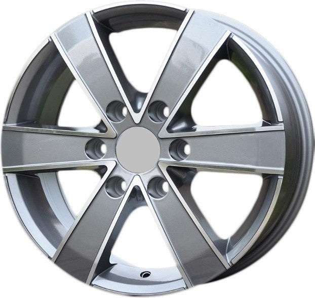 PDW 474 Alufælge 16" 6x130 ET60 – Poleret/grafit (sæt á 4)
