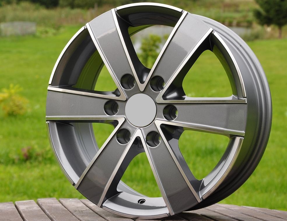 PDW 474 Alufælge 16" 6x130 ET60 – Poleret/grafit (sæt á 4)
