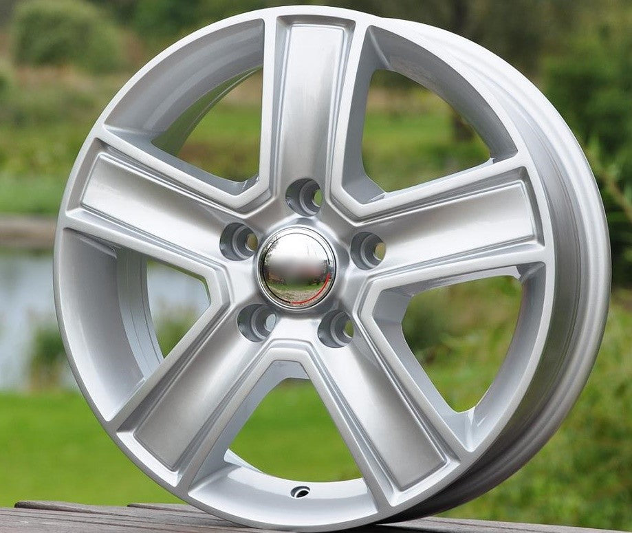 PDW 473 Alufælge 15" 5x130 ET50 – Sølv (sæt á 4)