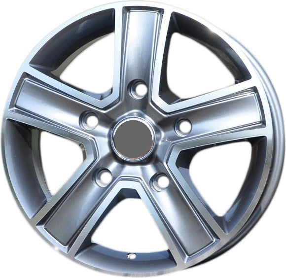 PDW 473 Alufælge 15" 5x118 ET45 – Poleret/grafit (sæt á 4)