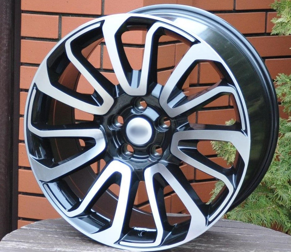 PDW 565/959 Alufælge 20" 5x120 ET49 – Poleret/sort (sæt á 4)