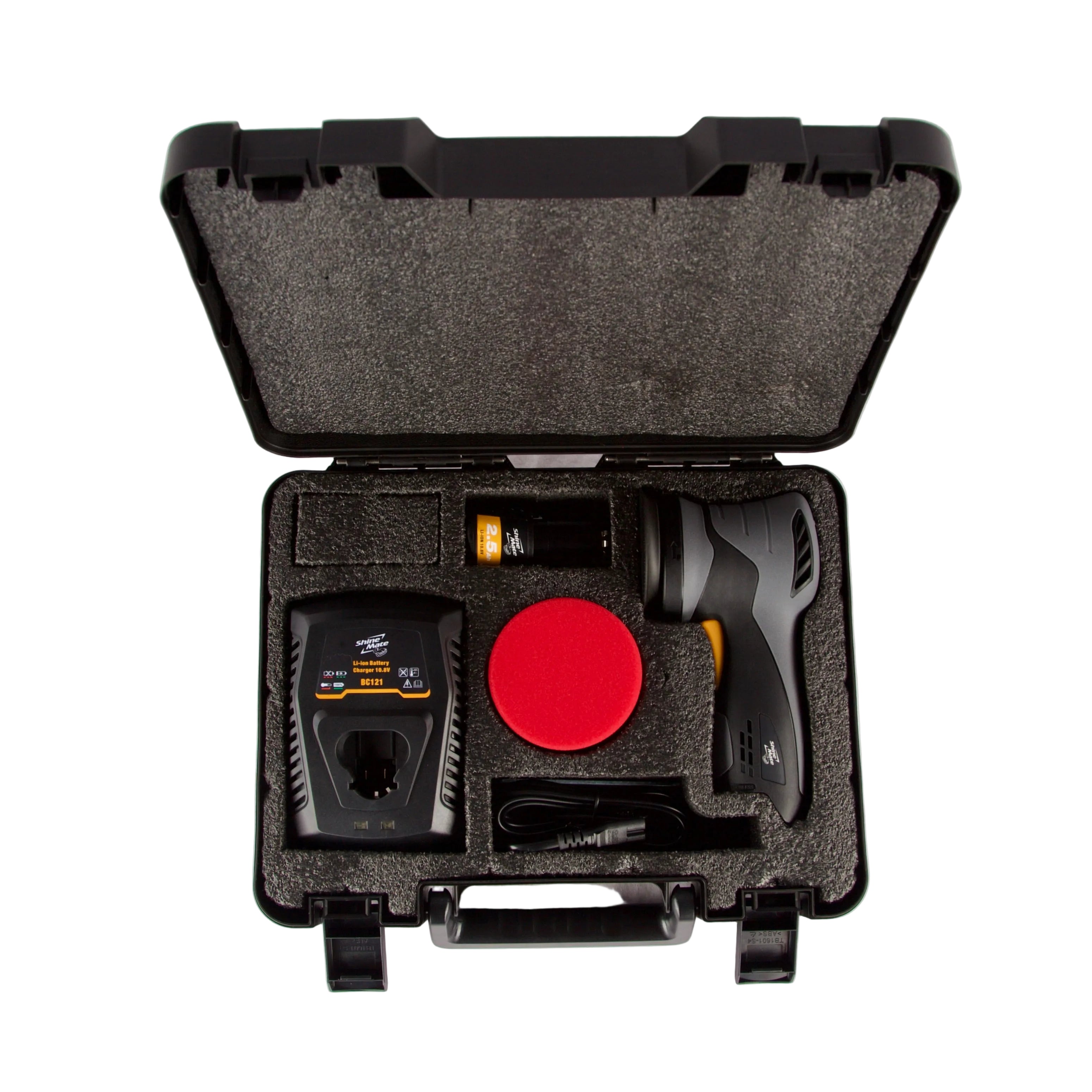 Shinemate EB212 Batteri Dual Action Polermaskine med 12 mm udsving (Kit)