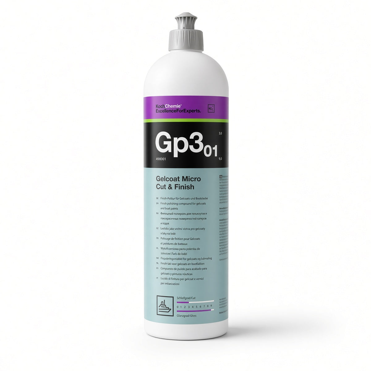 Koch Chemie Gelcoat Micro Cut & Finish Fint Marinepolermiddel Med Lakforsegler