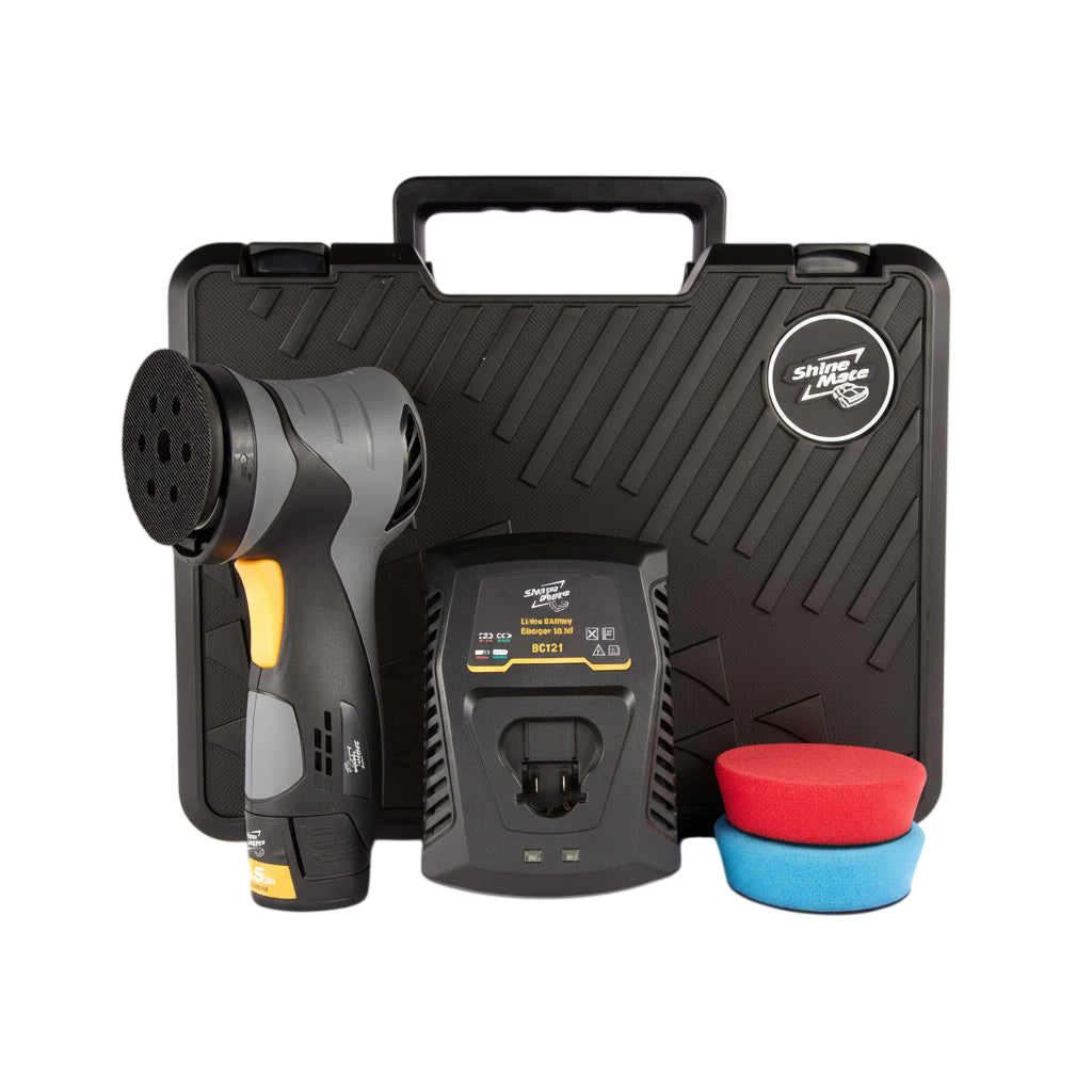 Shinemate EB212 Batteri Dual Action Polermaskine med 12 mm udsving (Kit)