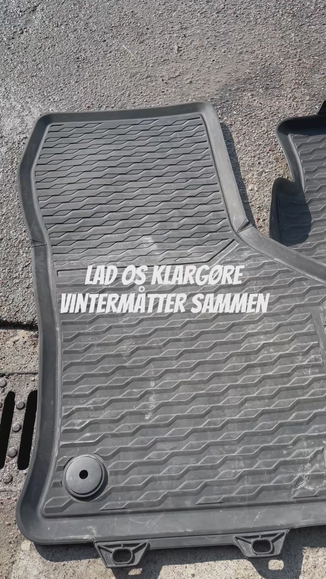 Gummimåtte Rengørings- og Plejesæt