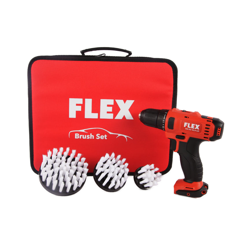 FLEX Brush Kit med DD Skrue/Boremaskine
